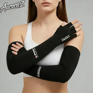 UPF 50+ UV Protection Cooling Ice Silk Arm Sleeves with Fingerless Gloves | SunSafeTok CyclingTok OutdoorTok Breathable Sun Sleeves | for Cycling Running Hiking Golf Fishing Outdoor Sports