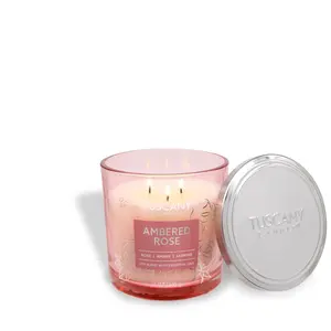 Tuscany Candle Ambered rose candle
