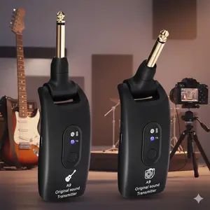 2.4GHz Rechargeable Wireless Guitar System | 4-Hour Battery, 100ft Range, 280-Degree Rotation | Professional Audio Transmitter & Receiver for Electric Guitar, Bass