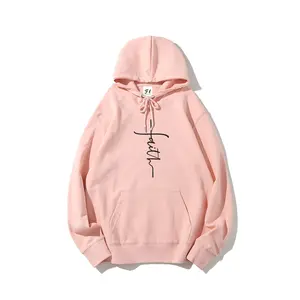 Faith Cross Hoodie,Hoodie Unisex Oversized Drawstring Hooded Cotton Sweatshirt with Front Pocket for Daily Wear Comfort Hoodie for All Genders Printed Unisex Casual Hoodie Christmas Gift