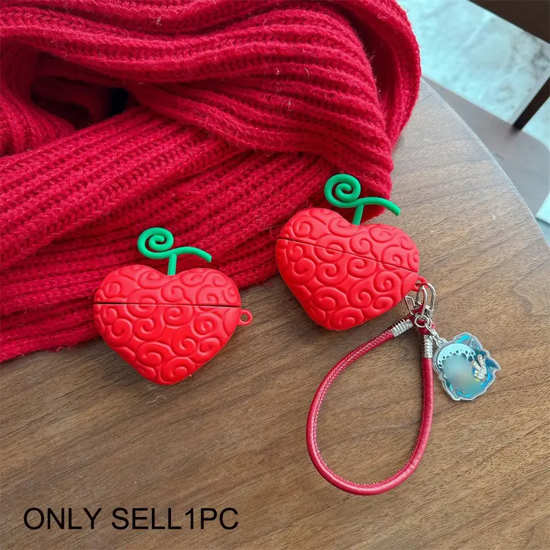 1 surgical fruit shaped earphone case, cute wireless Bluetooth earphone case, drop resistant, durable and stylish accessory, suitable for AirPods 5/pro3/4/pro/pro2 Earbuds