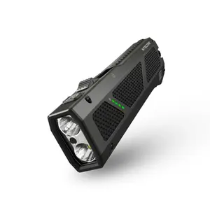 Nitecore EDC17 1500 Lumen Rechargeable EDC Flat Flashlight with White LED, UV, and Green Laser
