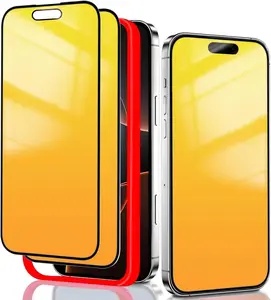 2-Pack Gold Tempered Privacy Screen Cover for iPhone 16 Pro Max, iPhone 16 - Protective Camera & Phone Accessory with Easy Installation for Device Protection