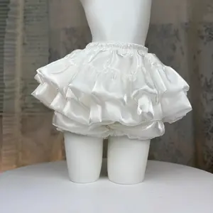 Sweet Casual Elastic Waist New Short Skirt Women Summer Chic White Ruffle Cake Skirts  Female Fashion Pretty 2026 Princess Skirt