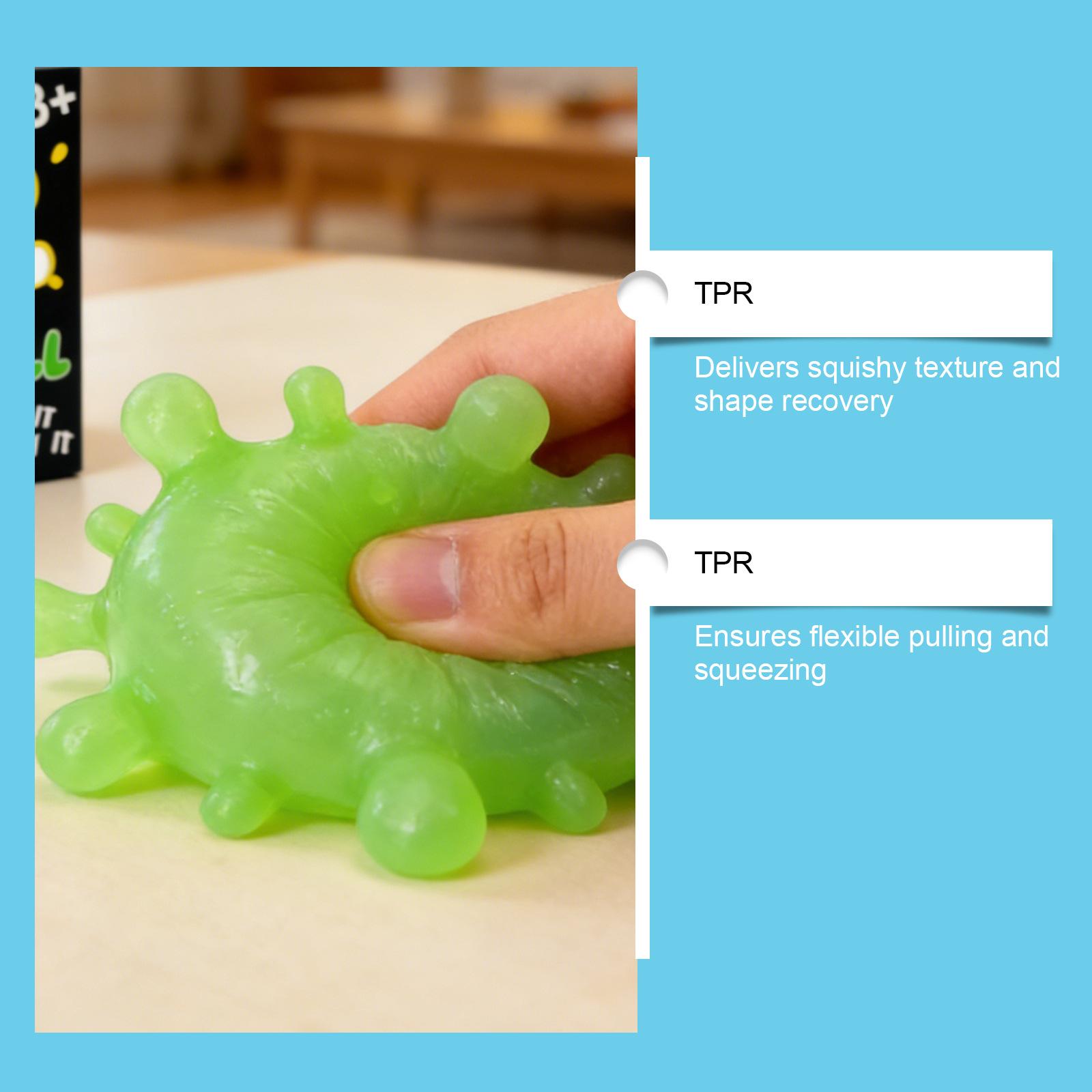 Stretchable squeeze Splash Ball toy for stress relief, blue water drop sensory fidget toys for kids and adults, squishy splat ball toy for anxiety relief, cool office desk toys, birthday party favors, stocking stuffers, sensory classroom prizes