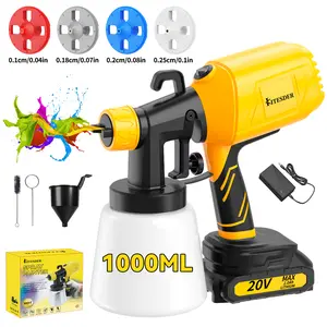Wireless Sprayer,Battery-Powered Sprayer,  Wireless high-Pressure Spray Gun, Equipped with Adjustable-Flow nozzles, Easy to Clean, Suitable for Home Decoration