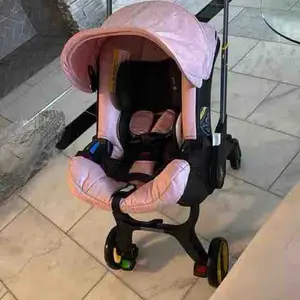 Multi Functional Baby Stroller with Chest Clip & 5 Point Seat Belt Foldable Design Two Way Push Includes Free Bag