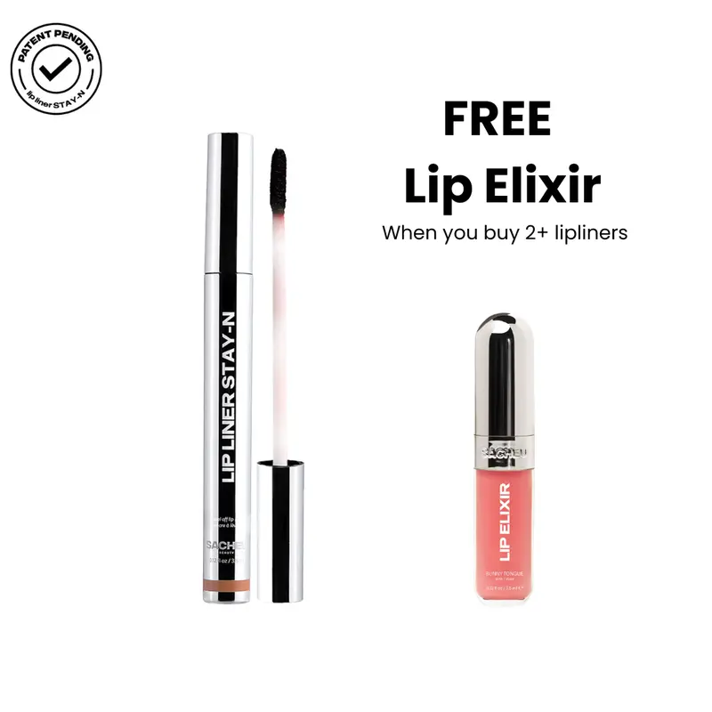 LIP LINER STAY-N - Peel-Off Lip Liner Stain - All Day & Night Lipliner with Hyaluronic Acid & Vitamin E - Long Lasting Formula - 0.12 fl oz / 3.5 ml