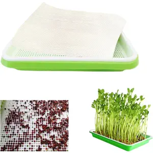 4 count Seed Sprouting Mesh,  Seed Sprouting Mat, Hydroponic Growing Mats, Germinating Pads for Microgreens Growing Kit,11.4" x 11.8",Trays NOT Included