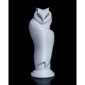 Minimal Owl – 3D Printed Sculpture