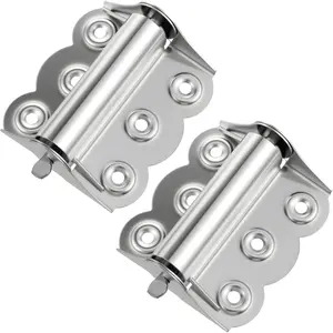 2 count Screen Door Hinges Stainless Steel Self Closing Spring  Hinges 2.4 x 3 Inch for  Interior, Exterior Doors and Commercial Use