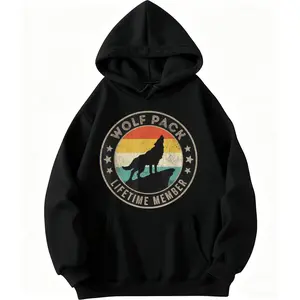 Comfort-Driven "Wolf Pack" Hoodies – Long Sleeve Fit for Men & Women