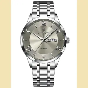 【Holiday Haul】 Diamond Men's Business Fashion Decorated Analog Quartz Watch Chronograph Quartz Movement Luminous Date WaterResistant for Party Daily Wear Birthday Gift with Box valentines gifts for bf