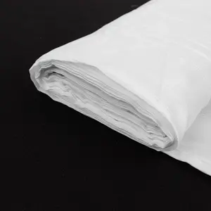 54"x10 Yards White Accordion Crinkle Taffeta Fabric Bolt