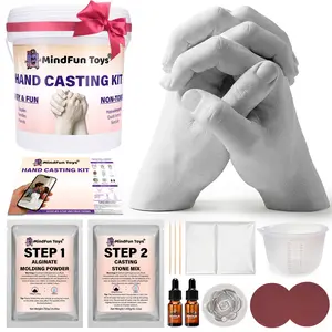 Original Hand Casting Kit – Couples & Family Keepsake, Father’s Day, Gift for Dad, Anniversary Gift
