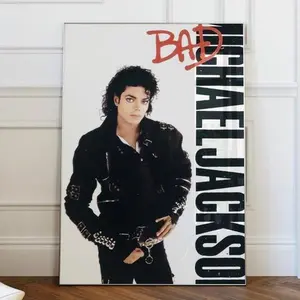 [SALE UP TO 45%] Michael Jackson Bad - Album Poster, Gift For Him, Gift For Fan, Gift For All, Decor Gift