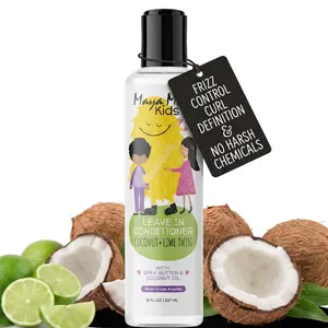 Maya Mari Kids Leave-in Conditioner With Coconut Oil, Shea Butter, and Marula Oil, 8 oz Nourishing and Moisturizing for Silky Smooth Hair