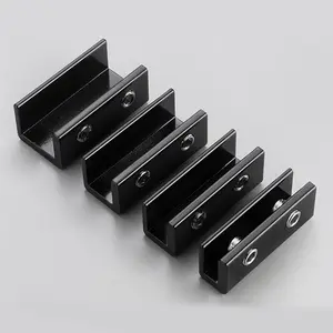 Black window limiter, sliding door and window lock, aluminum alloy sliding window, no-drill child safety lock