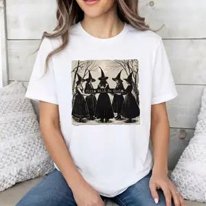 Girls Will Be Girls Witch Coven Graphic Tee Feminist Dark Academia Shirt