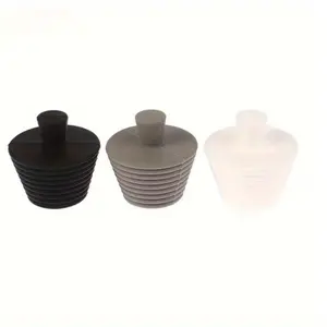 1pc Silicone Conical Screw Plug for Bathroom Sink & Bathtub Drain - Leak-Proof Sealing Plug with Easy-Grip Handle, Durable Pipe Drain Cover for Shower, Bathtub, Sink - Black, White, Light Blue Options, Bathtub Accessories, Shower Drain Cover, Modern Bathr