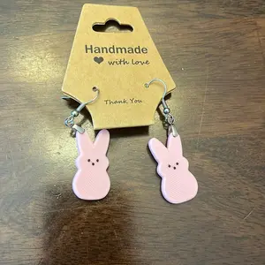 Pink Peep Earings