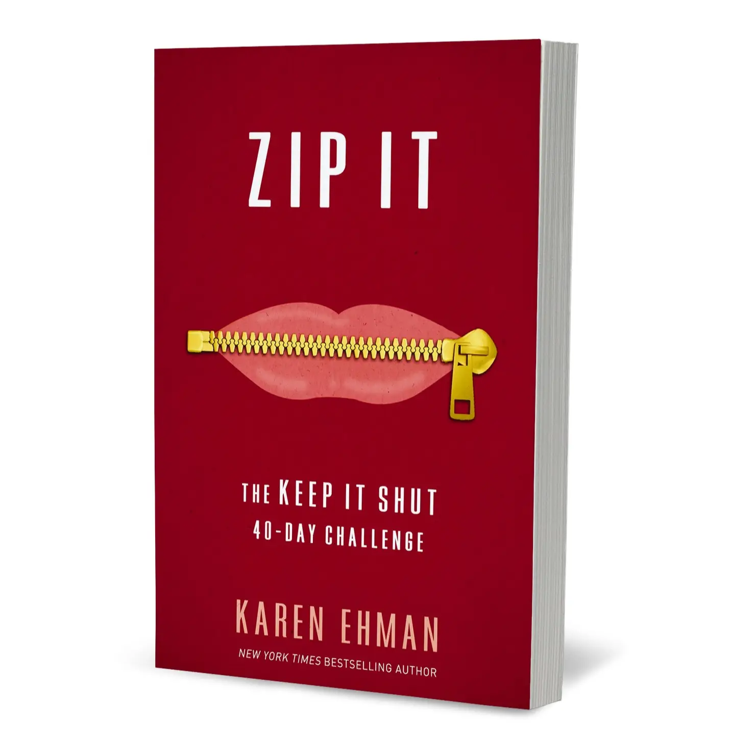 Zip It: The Keep It Shut 40-Day Challenge by Karen Ehman [Paperback Book] A daily guide for word usage and reflection on what to say, how to say it, a