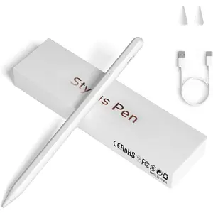 Stylus Pens for Touch Screens, Universal Fine Point iPad Pencil with  Adsorption Compatible with /iPad//Android/Tablet & Other Touch Screens (White)