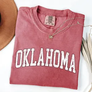 Comfort Colors Oklahoma Football Tee, Game Day T-shirt, Big Game College Tshirt, University Sports Tee, Touchdown Tailgate Party T-shirt, State Pride