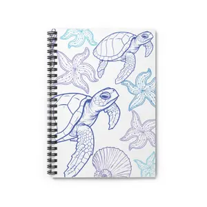 Blue Sea Turtle Notebook