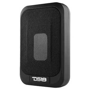 DS18 DS-SQBASSX2 7x9 UnderSeat Amplified Subwoofer W/ a 4x6 Radiator 150 Watts DS18