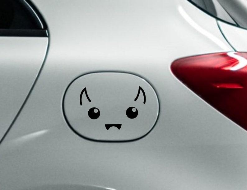 Bat emoji car decal, car sticker, fuel tank door decal, gas tank door decal, bat car decal