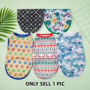 New Spring Summer Autumn Tank Tops, Dog Clothes for Small Breeds, Puppy - Teddy, Pomeranian, Bichon Frise, French Bulldog, Breathable Pet Apparel