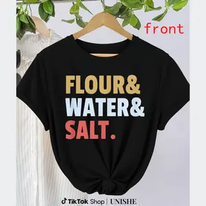 How to Bake Sourdough Bread T-Shirt - Unisex Cotton with Ingredient Design
