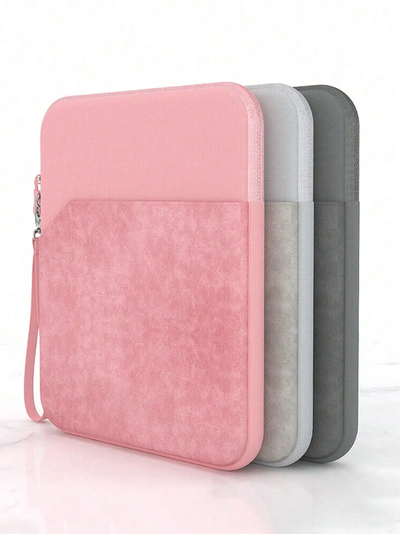 Soft Lined Tablet Sleeve Case, Solid Color Multi-Size Pouch for iPad & Laptops 8 to 13.3 Inches, Fleece, Protective, 8-13.3" Fit, Zipper Close, Unisex, Fashion Unisex, Back To School Haul, Ipad Sizes 8-13.3"