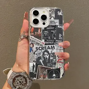 Soft Girl Magnetic Case for iPhone11/12/13/14/15/16/promax, Movie character collage Lightweight, Drop-Proof, MagSafe Compatible | Perfect for Teen Girls