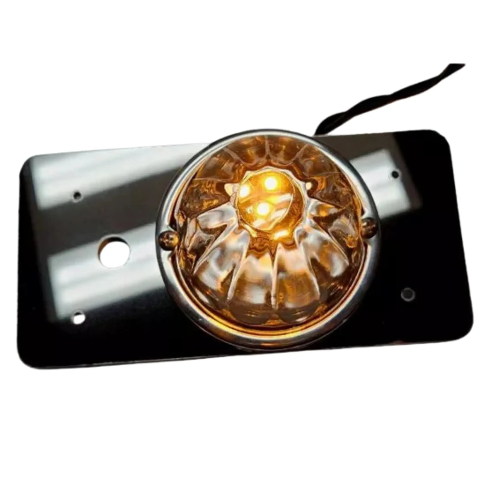 JML Kustoms Custom Metal Mack R Dome Light Bracket, 7-1/4 in x 3-1/2 in, 1 Watermelon Cut-Out, Durable & Corrosion Resistant, Built for Long Service Life