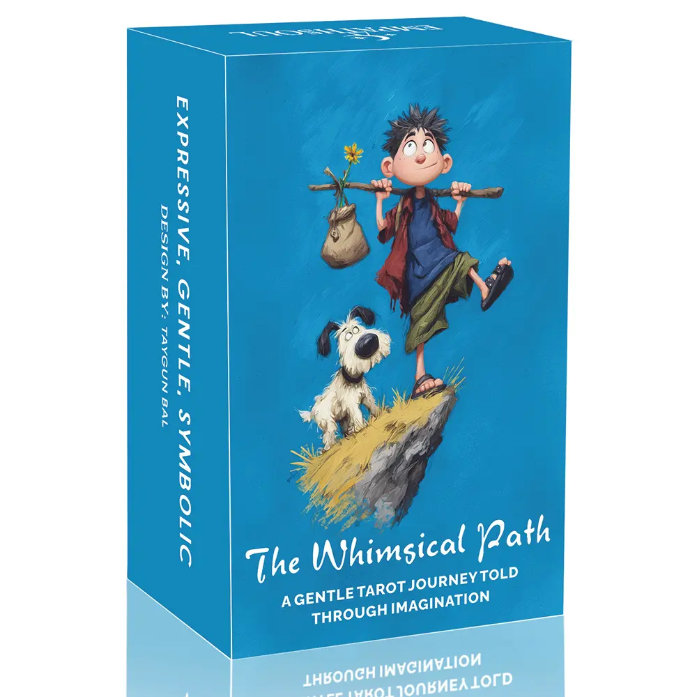 The Whimsical Path, Original Tarot Card Set, 78 Cards with Guidebook, Illustration Style, Card games, Fortune Telling Toys, 14+