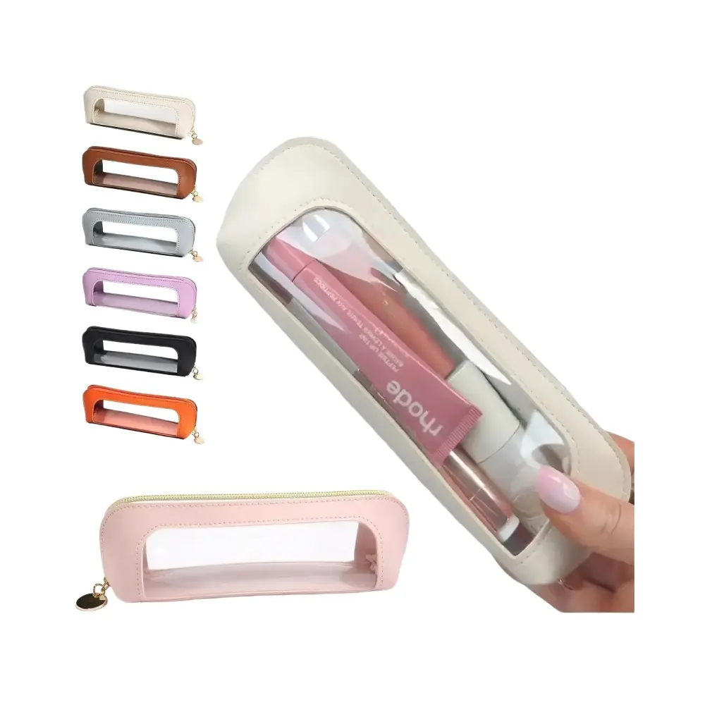 Portable Lightweight Makeup Brush & Cosmetic Bag, Multi-Functional Zipper Pouch for Travel & Stationery Storage, Trendy Girls' Essential Organizer, Makeup Tool Organizer, Cosmetic Tools Organizer, Makeup Organizer Pouches