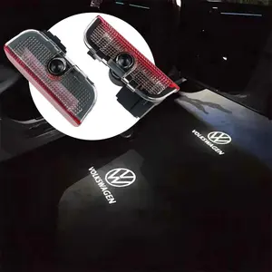 2pcs/set LED Car Door Light Logo Laser Projector, Welcome Light for Volkswagen Vw Gti Golf 5 6 7 Mk4 Mk5 Mk6 Polo Passat B5 B6 B7