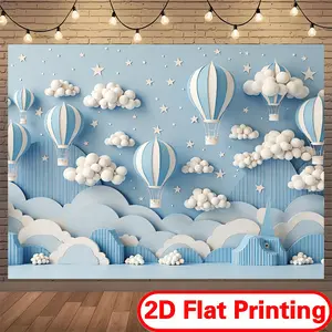 2D Flat Printed Polyester Backdrop Banner, Party Backdrop for Music Festivals, Music Events & DJ Parties