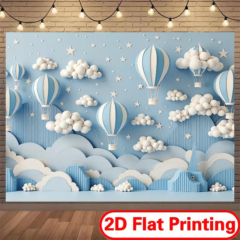 2D Flat Printed Polyester Backdrop Banner, Party Backdrop for Music Festivals, Music Events & DJ Parties,summerwins