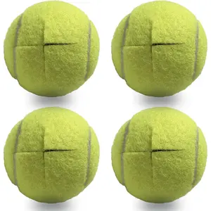 Tennis Balls for Walkers 4 Pack, RMASCOV Precut Tennis Balls for Walkers,Walker Balls Tennis Ball for Chair (Yellow)