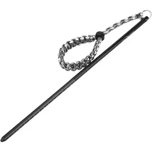 34Cm Aluminum Diving Stick Pointer Scuba Noise Maker Lobster Tickle Stick with Parachute Lanyard (Black) Scuba Diving Pointer Stick Diving Accessories