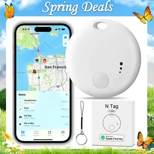 Bluetooth Tracker Tag Locator,(iOS Only) Smart Tag Tracking Device, Keys Finder and Item Locator with Alerts,Lightweight Tracker Device Works with Apple Find My,Anti-lost Device,Air Tracker Item Finders,Track Your Keys,Wallet,Kids,Pets,Luggage and Bag