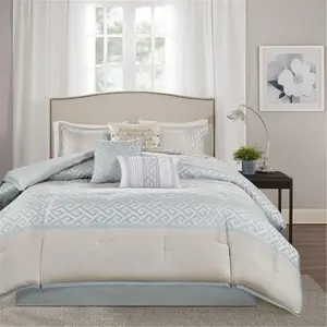 Madison Park  Bennett 7 Piece Comforter Set - Aqua, King