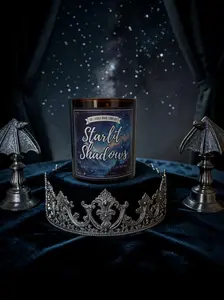 Starlit Shadows Bookish Candle