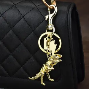 Dinosaur Skeleton Keychain Fashionable Bag Charm for Trendy Accessory Lovers