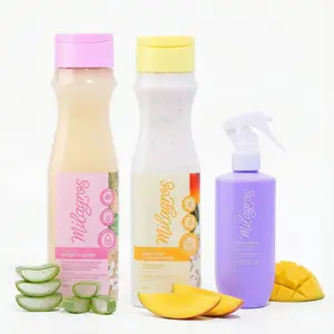 Milagros Shampoo magia capilar, Milagros Terapia Nutricion y Crecimiento y Milagros Desenredante Termoprotector (3 Pack)