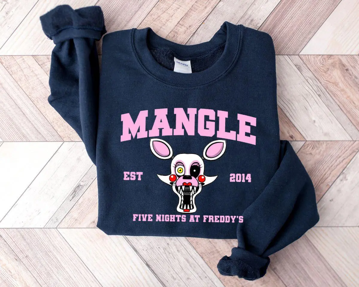 Mangle + Est.2014 Shirt/Sweatshirt/Hoodie, Five Nights at Freddy's Shirt, Villain Five Nights at Freddys Vintage Halloween 2025 Shirt, Horror Nights, Retro Horror Nights