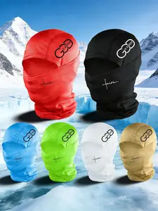 5pcs/2pcs/1pc Unisex Cross and GOD IS GOOD Letter Printing Balaclava Mask Neck Gaiter Headwear Breathable Ski Mask for Men Women Outdoor Sports Hiking Fishing Commuting Suitable for Daily Wear Breathable Face Cover